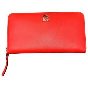 Kate Spade NWT Neda Leather Delancey Street Noel Gazpacho Red Zip Around Wallet